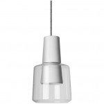 LEDS-C4 KHOI LED PENDANT LIGHT IN MATT WHITE AND GLASS