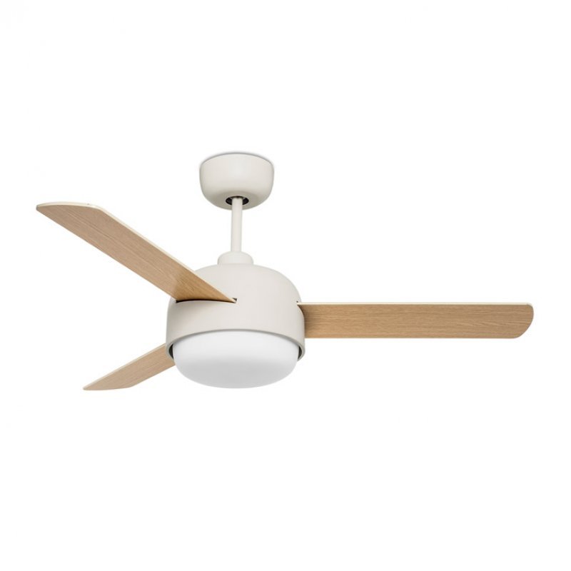 cream ceiling fan with light