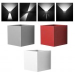 LEDS-C4 KUB LED WALL LIGHT IN GREY