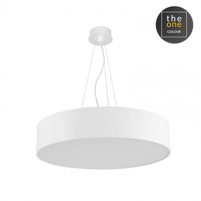 LEDS-C4 LUNO 146W LED PENDANT, WARM WHITE LIGHT, WHITE FINISH, 00-5928-14-OU