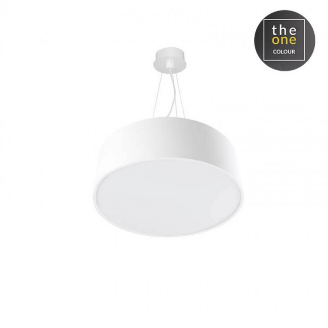 LEDS-C4 LUNO 30W LED PENDANT, NEUTRAL WHITE LIGHT, WHITE FINISH, 00-5923-14-OU