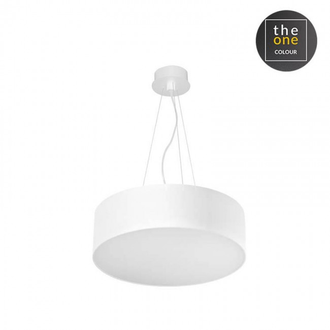 LEDS-C4 LUNO 52W LED PENDANT, NEUTRAL WHITE LIGHT, WHITE FINISH, 00-5925-14-OU