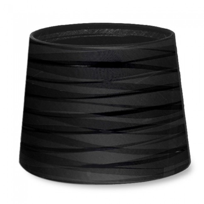 LEDS-C4 MAGMA BLACK RIBBONED LAMPSHADE WITH HORIZONTAL WRAPPING Ø200mm PAN-219-05