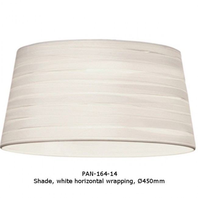 LEDS-C4 MAGMA WHITE LAMPSHADE WITH HORIZONTAL WRAPPING Ø450mm PAN-164-14