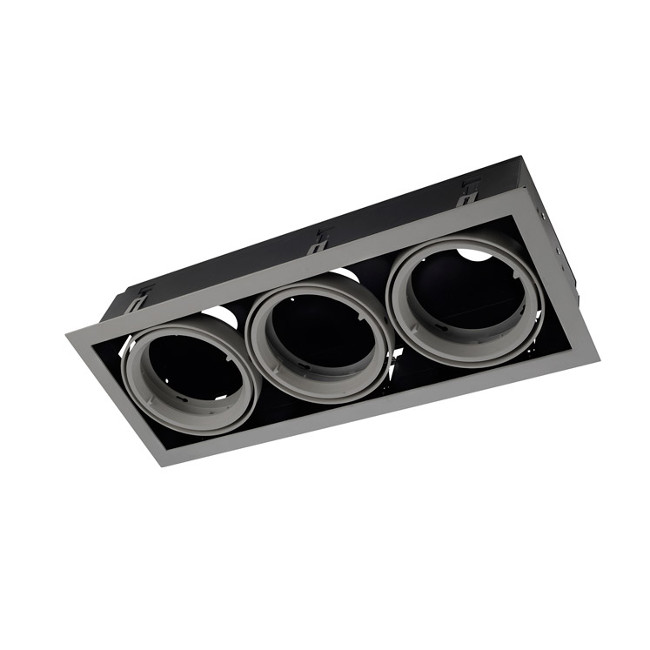 LEDS-C4 MULTIDIR EVO L TRIM GREY / BLACK DOWNLIGHT 71-2950-N3-00