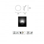 LEDS-C4 NEU LED WALL LIGHT IN MATT WHITE