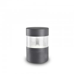 LEDS-C4 NEWTON OUTDOOR 13W LED BOLLARD LIGHT, WARM WHITE LIGHT, URBAN GREY FINISH, 10-9791-Z5-CL