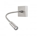 LEDS-C4 TIP ADJUSTABLE LED WALL LIGHT IN SATIN NICKEL