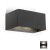 LEDSC4 WILSON 18W OUTDOOR LED WALL LIGHT IN URBAN GREY
