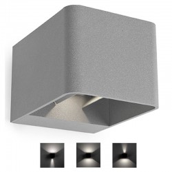 LEDS-C4 WILSON 9W OUTDOOR LED WALL LIGHT IN URBAN GREY