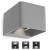 LEDS-C4 WILSON 9W OUTDOOR LED WALL LIGHT IN URBAN GREY