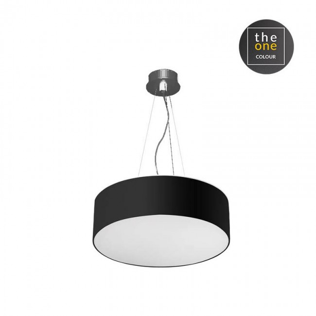 LEDS-C4 LUNO 146W LED PENDANT, WARM WHITE LIGHT, BLACK FINISH, 00-5928-60-OU