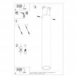 LAGOS 40 Ceiling lamp white