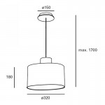 FORLIGHT Lampa ø320mm pendant light - DE-0007-MAD