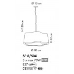 SILLUX Lavana SP8/504 Suspended Ceiling Light
