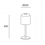 LEDSC4 LEVELS Table lamp green glass ø220mm LEVELS Table lamp green ø220mm