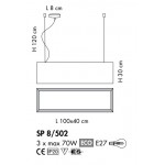 SILLUX Los Angeles SP8/502 Ceiling Light