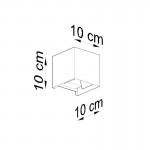 Sollux Wall lamp LUCA White LED IP54
