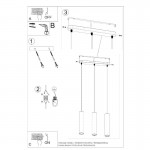 LUVO 3 pendant light