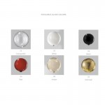 METALLUX ATOM H 180 FLOOR LAMP / CLEAR GLASS