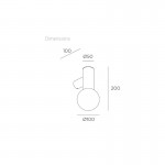 LEDS-C4 Mist Bathroom Wall Fixture 05-8337-05-F9 / 05-8337-21-F9