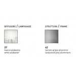 SILLUX Murano LP6/207AB White Alabaster Wall Light