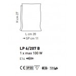 SILLUX Murano LP6/207AB White Alabaster Wall Light