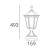 NORAL ALLEGRO OUTDOOR PEDESTAL LANTERN LIGHT MODEL D1