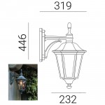 NORAL ALLEGRO OUTDOOR WALL LANTERN LIGHT MODEL F