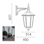 NORAL CARDINAL OUTDOOR WALL LANTERN LIGHT MODEL F