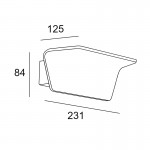 LEDSC4 Neu Rectangular Wall fixture 05-A006-14-14