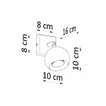 Sollux Wall lamp OCULARE white