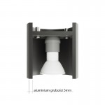 Sollux Pendant lamp ORBIS 1 grey