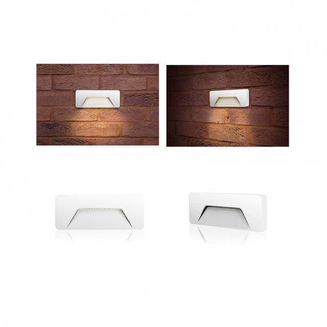 Outdoor PathLux Brick 3W 3000K 160lm IP65 - White ILBLA019
