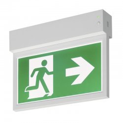 P-LIGHT Emergency Exit sign small ceiling/wall, white