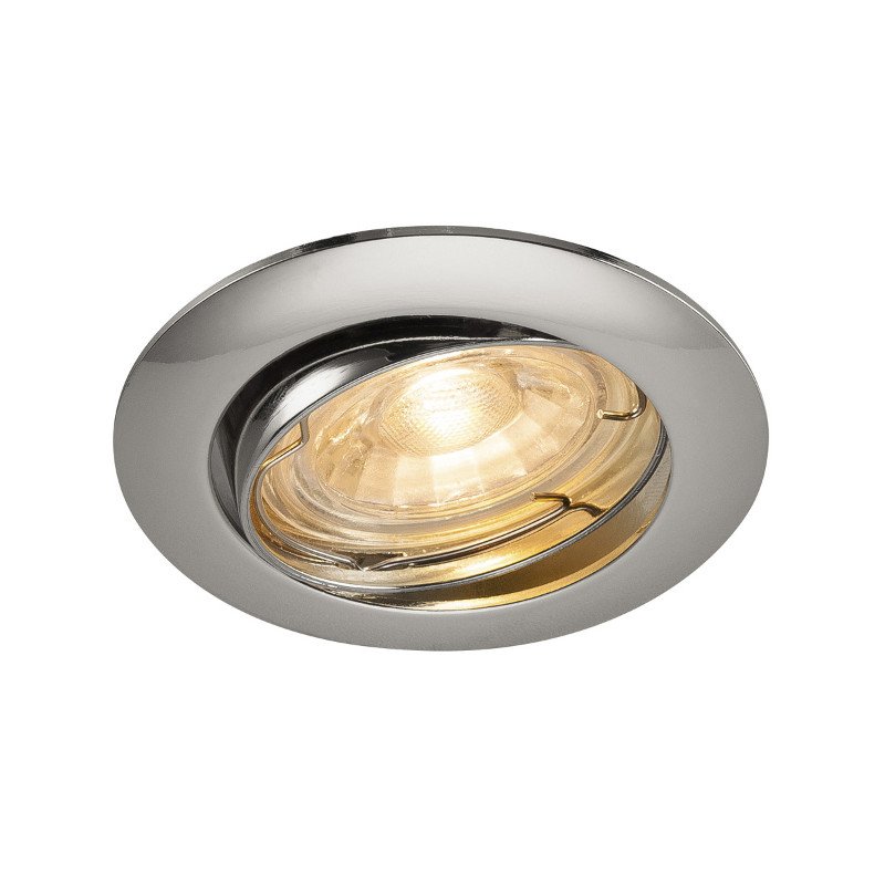 PIKA QPAR51, Recessed ceiling luminaire, adjustable, chrome, max. 50W