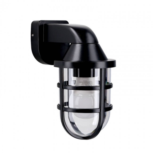 Corande IP44 outdoor wall light black Corande IP44 outdoor wall light black