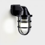 Corande IP44 outdoor wall light black Corande IP44 outdoor wall light black