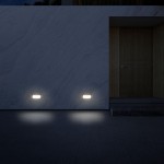 Forlight RECT recessed LED wall light switchable colour tone PX-0549-ALU