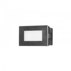 Forlight RECT recessed LED wall light switchable colour tone PX-0549-ALU