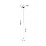 Pastelo 1 white pendant light