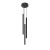 PASTELO 3P black pendant light