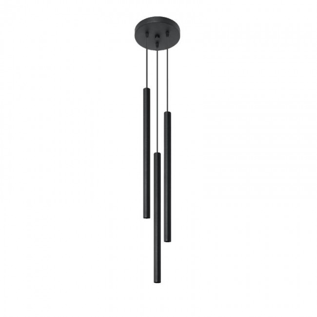PASTELO 3P black pendant light