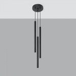 PASTELO 3P black pendant light