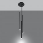 PASTELO 3P black pendant light