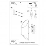 Sollux Wall lamp PENNE 30 white