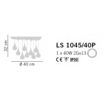 SIL LUX Pioggia LS 1045 40P Ceiling Light