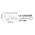 SIL LUX Pioggia LS 1045 70P Ceiling Light