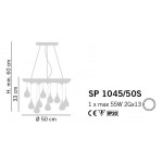 SIL LUX Pioggia SP1045 50S Chandelier Ceiling Light