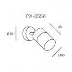 Forlight Pixa single outdoor spotlight PX-0556-NEG